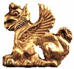 Золотой грифон. Изображение на золотой пластинке, найденной в одном из курганов на юге Украины. VII век до н.э.