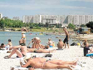 Пляж «Омега», лето-2003