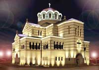 Проект декоративной подсветки Владимирского собора в Херсонесе