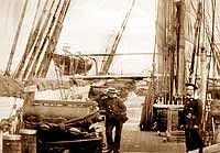 Камышовая бухта, французский корвет «Флегстон». Фото 1855 года