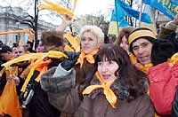 Митинг в Киеве. Ноябрь 2004