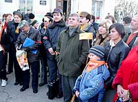 Сторонники Ющенко на площади Ушакова 26 ноября 2004 г.