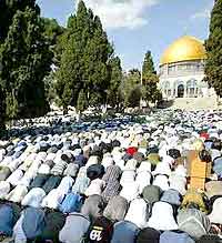 Молитва мусульман в Иордании