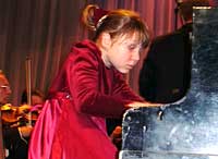 Выступление юной севастопольской пианистки Оли Колобыниной