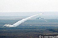 Старт ракеты «Оса» на полигоне «Чауда»