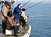 Рыбаки ловят рыбу у Графской пристани