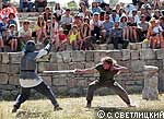 Бои на международном фестивале «Рыцарский замок» в Херсонесе