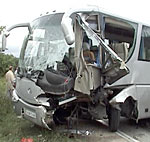 Среди пассажиров рейсового автобуса пострадавших нет