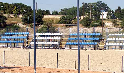 Стадион пляжного футбола на пляже «Солнечный»