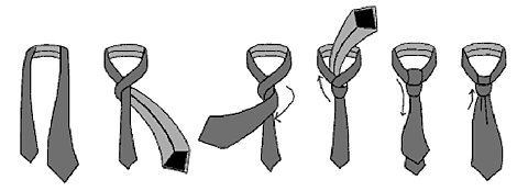 Простой узел — завязывать легче всего. Подходит для тех, кто только учится завязывать галстук.